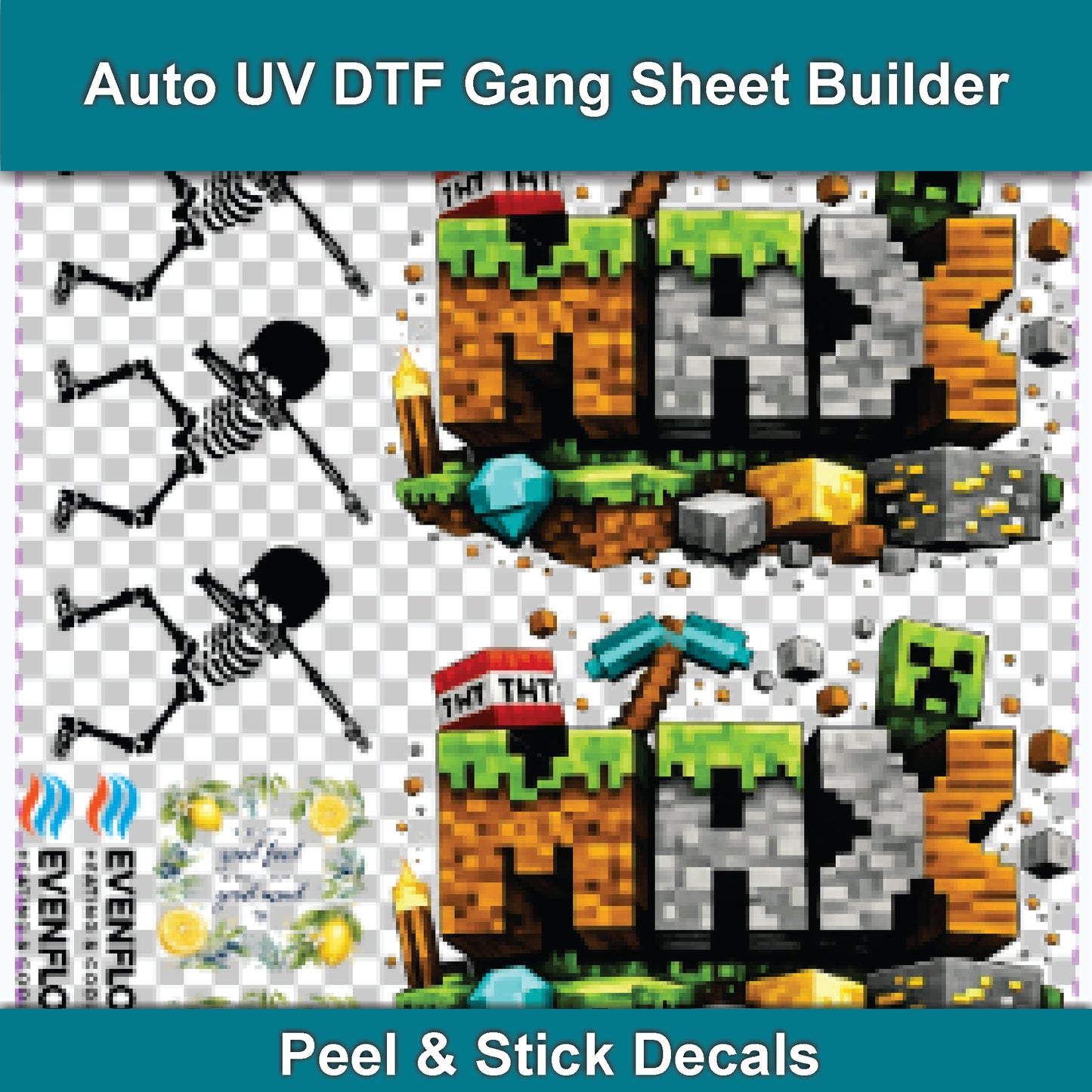 Quick Auto UV DTF Gang Sheet Builder - 40cm width