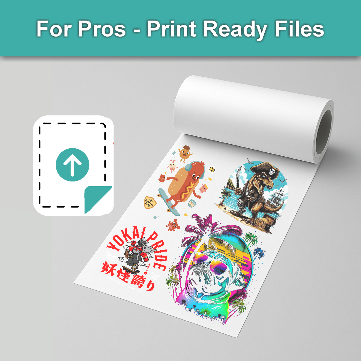 Upload Your Ready To Print Gang Sheet - 40cm width
